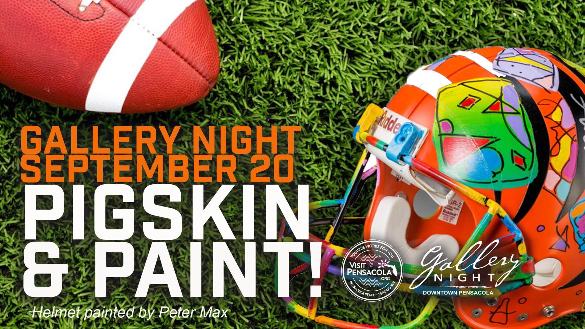 Pigskin and Paint Gallery Night Pensacola September 2019