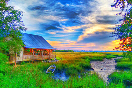 Saltwater Cowboys at dusk